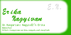 erika nagyivan business card
